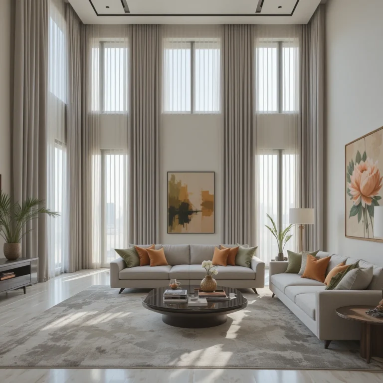 curtains in dubai in modern contemporary villa